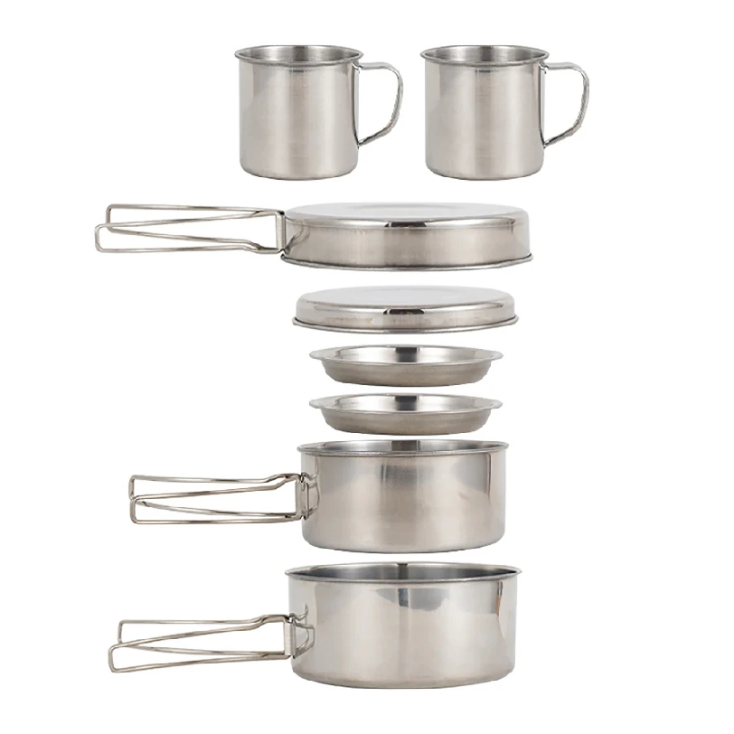 Camping Cooking Gear Set - Juego de 8 Piezas de Utensilios