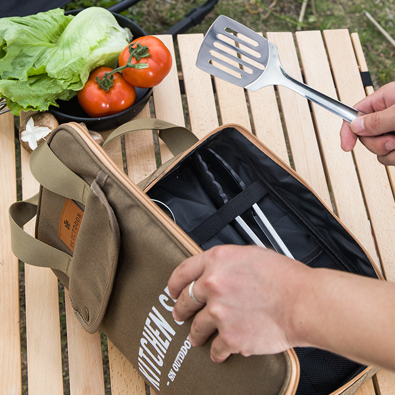 Camping Cooking Gear Set - Juego de Utensilios de Cocina para