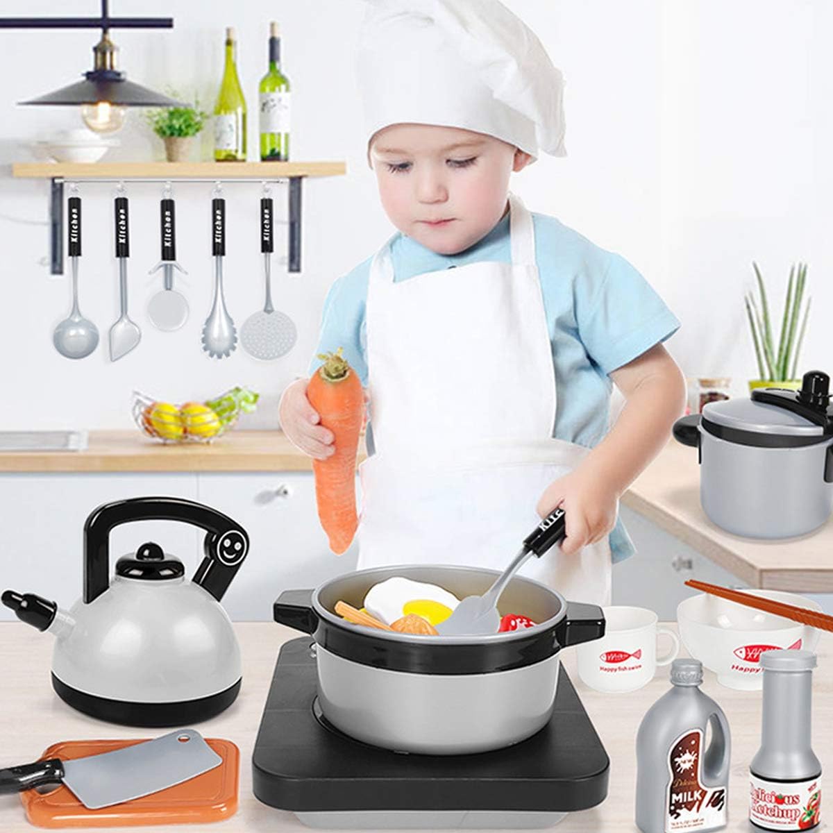 Camping Cooking With Kids - Juego de juguetes de cocina para