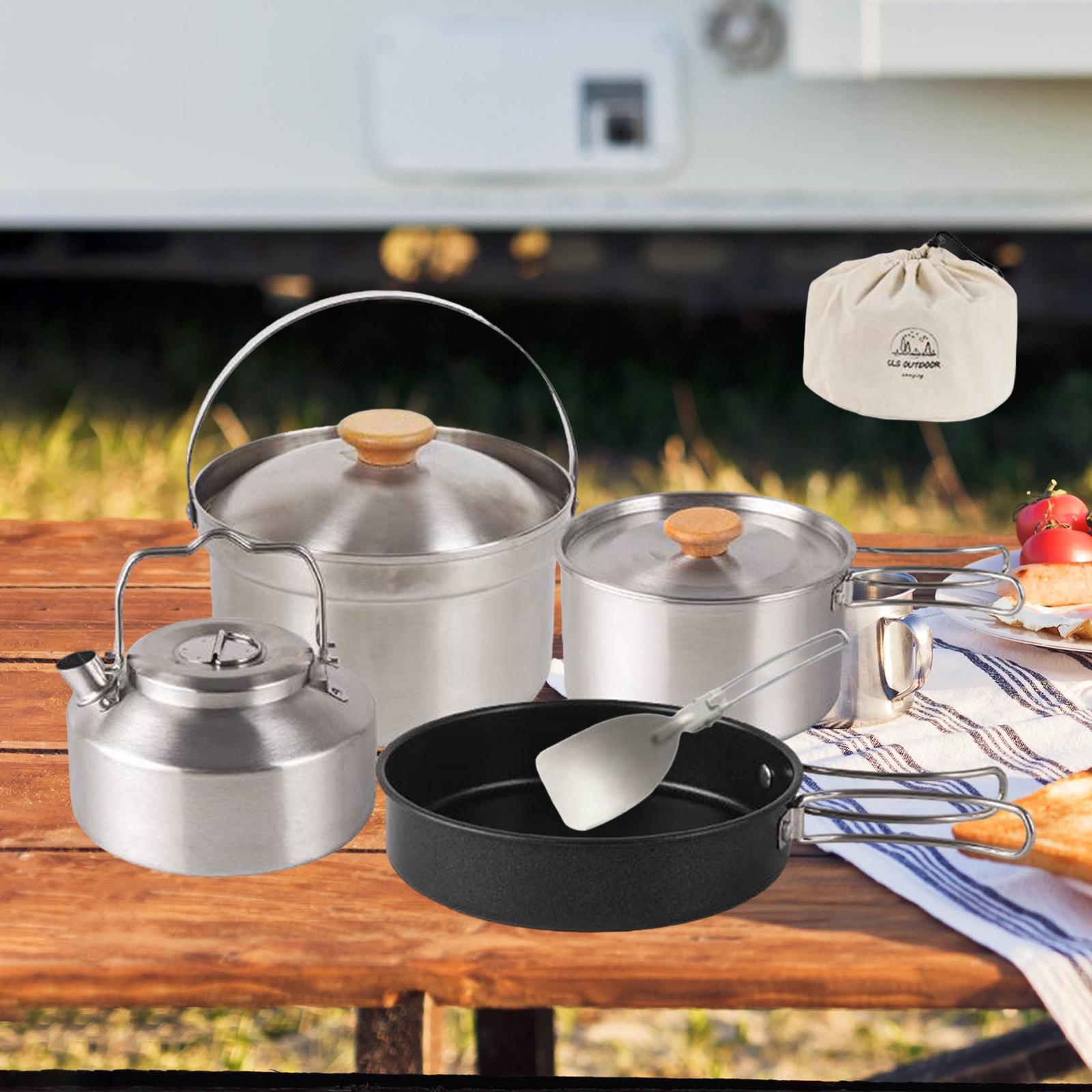 Camping Cooking Gear Set - Utensilios de cocina para acampar, equipo