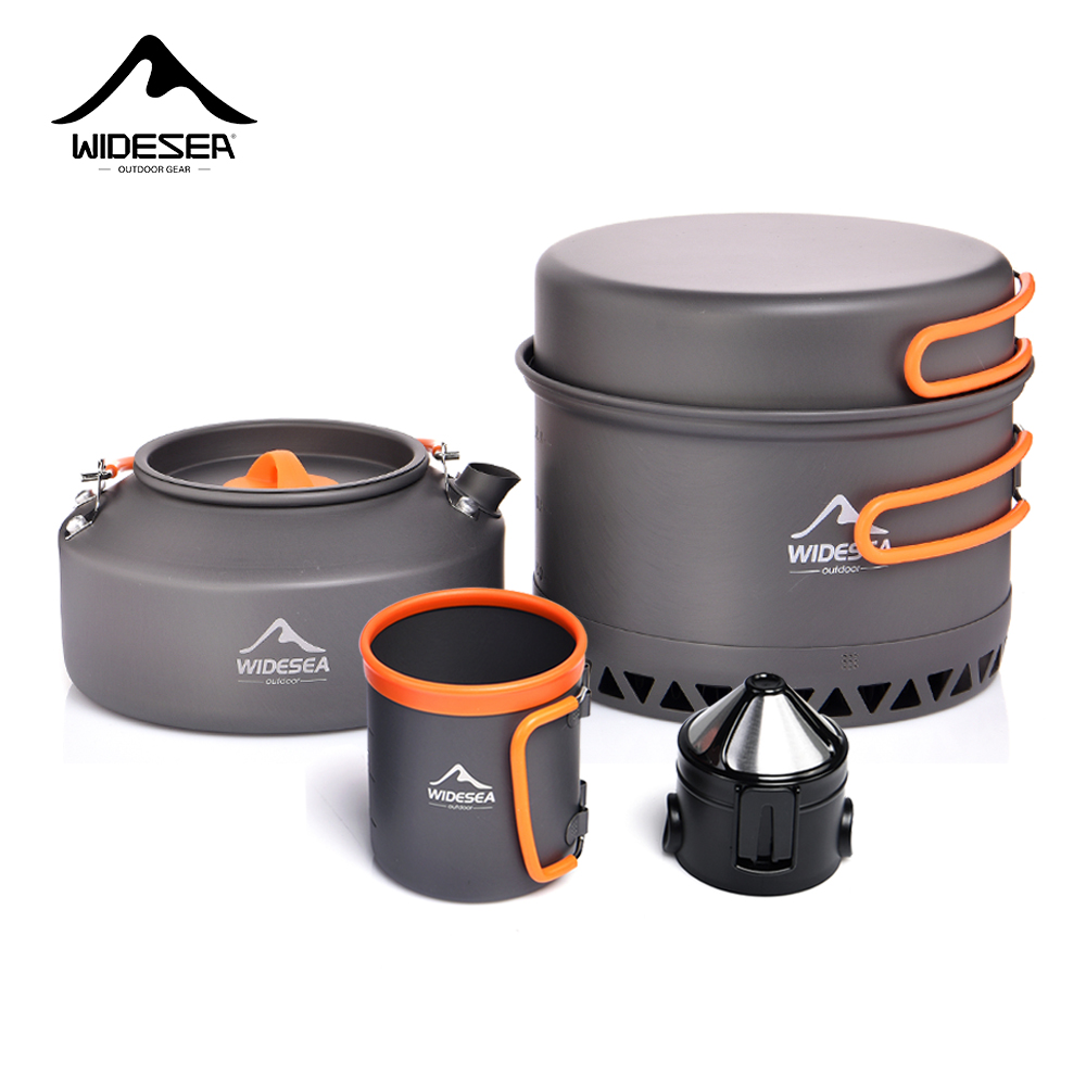 Camping Cooking Tin - Vajilla para acampar, juego de utensilios