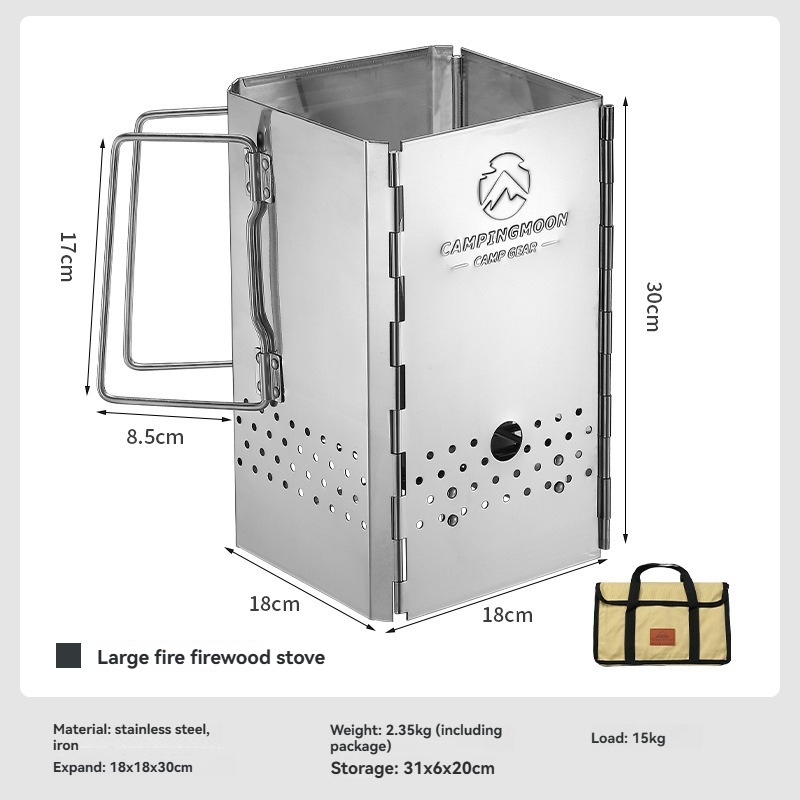 Charcoal Chimney Starter - Estufa de carbón con encendedor portátil