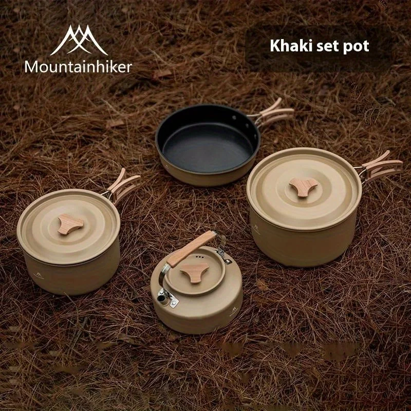 Camping Cooking Set Compact - Mountainhiker nuevo juego olla hervidor ollas