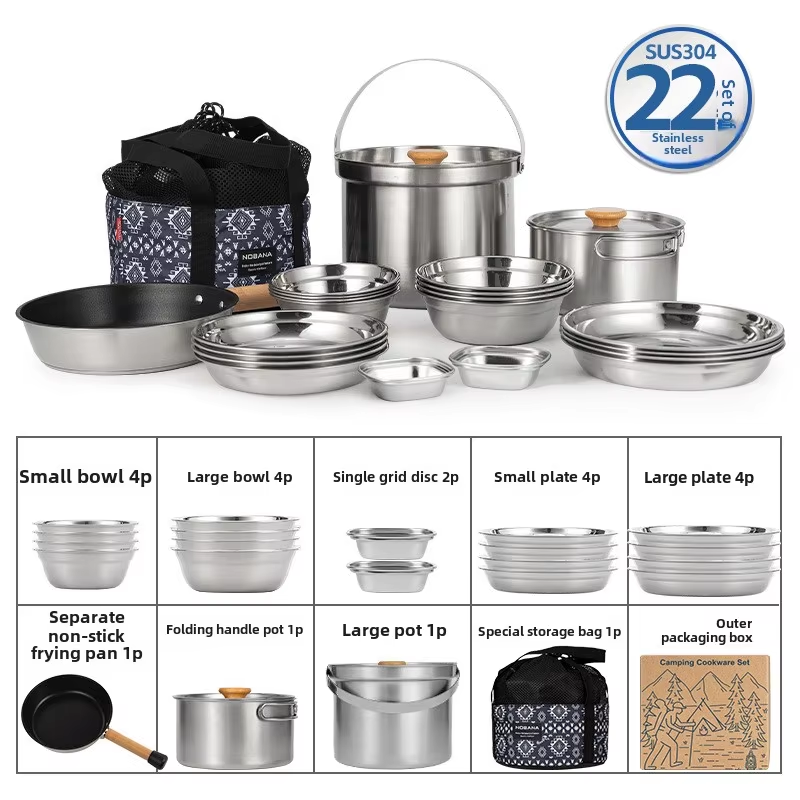 Camping Cooking Gear Set - NOBANA, el más nuevo juego de