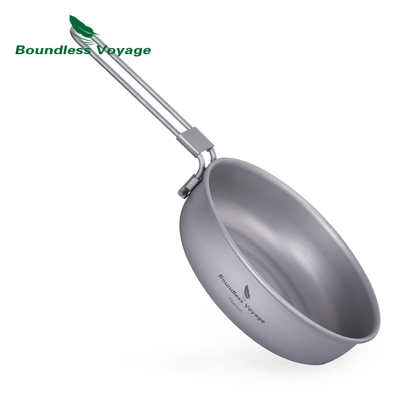 Camping Cooking Tin - Sartén de titanio ultraligera Boundless Voyage