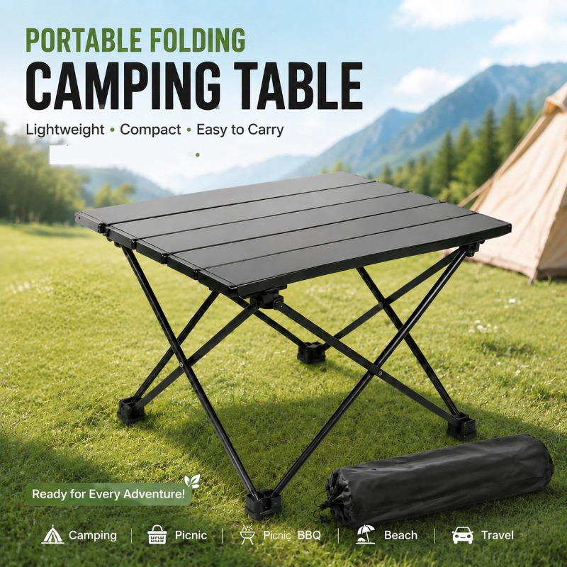 Camping Cooking Fire Pit - Mesa de Camping Plegable Ligera y