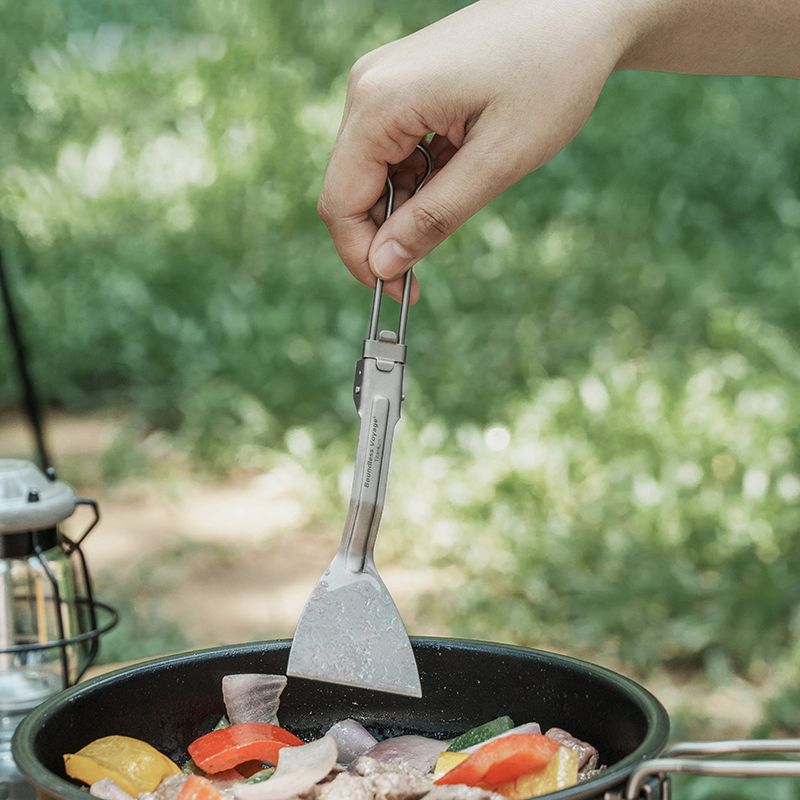 Camping Cooking Box Set - Boundless Voyage vajilla de Camping, espátula