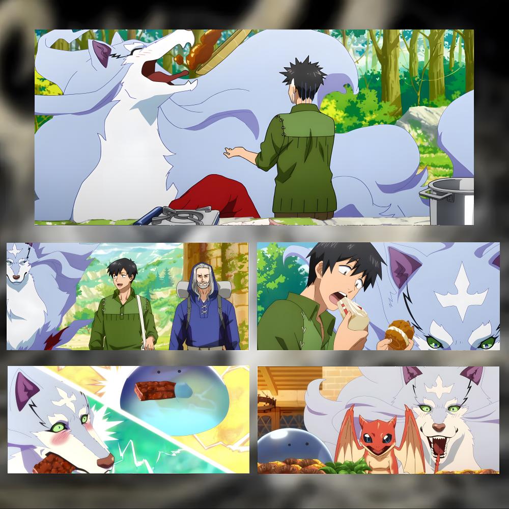 Campfire Cooking In Another World - Alfombrilla de ratón grande y gruesa