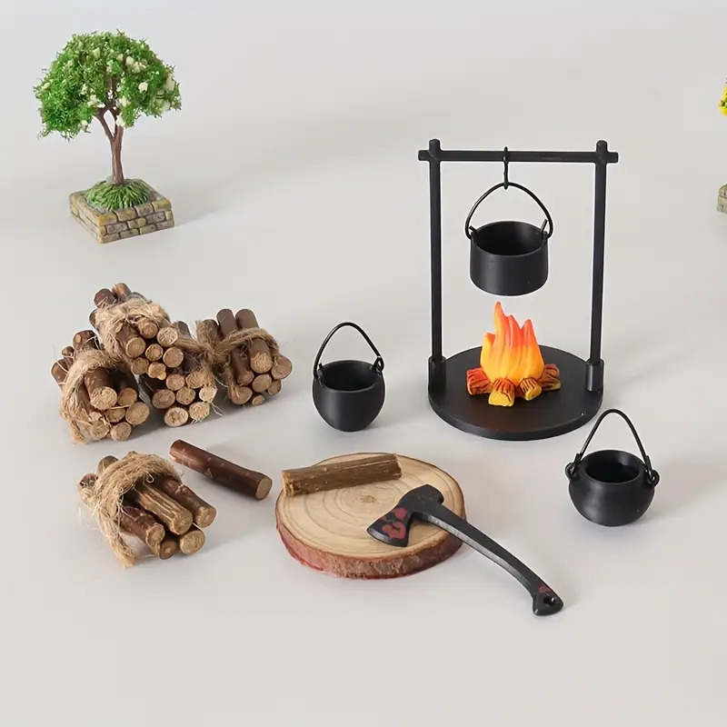 Camping Cooking Appliances - Mini estufa colgante para fogata, olla