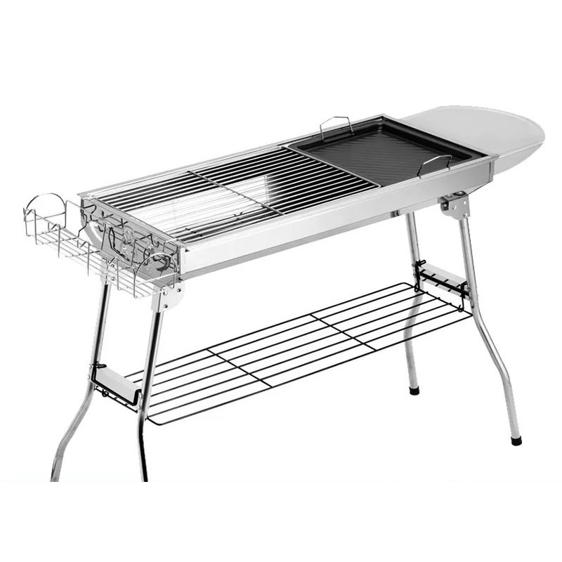 Camping Cooking Appliances - Parrilla de Carbón Plegable Grande para