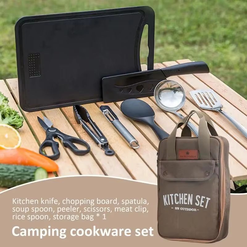 Juego de Utensilios de Cocina  - Camping Cooking Gear Set reseña y precio