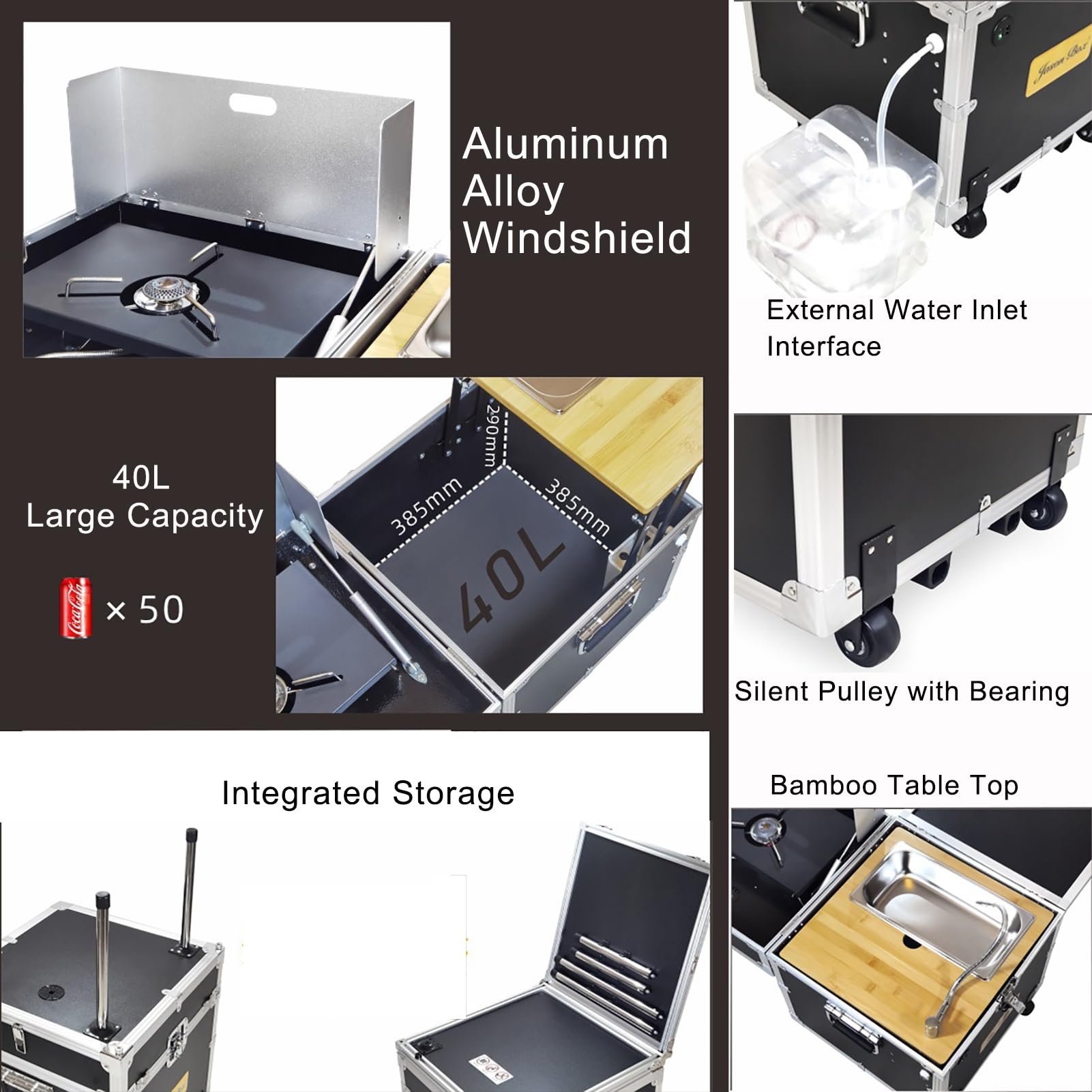 Juego de Cocina para Acampar a - Camping Cooking Box Set reseña y precio