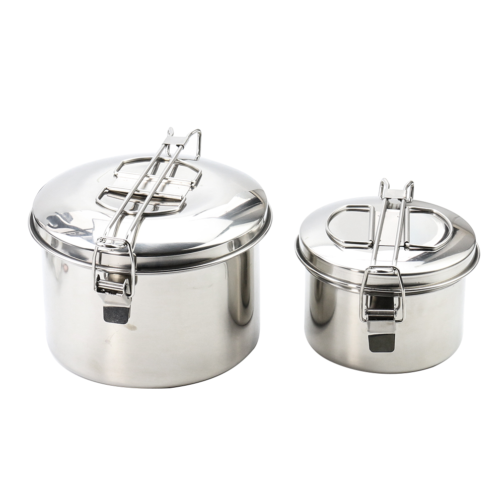 Olla colgante de acero inoxida - Camping Cooking Pot With Lid reseña y precio