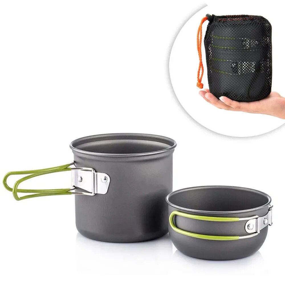 Utensilios de cocina para acam - Camping Cooking Gear Set reseña y precio