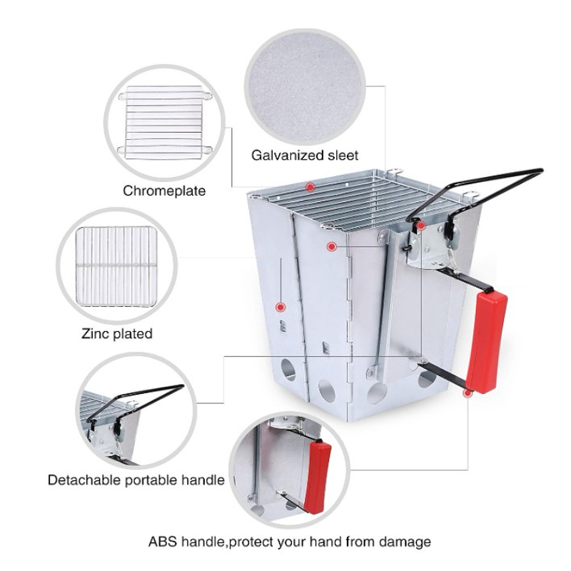 1 Unidad Parrilla Plegable par - Charcoal Chimney Starter reseña y precio