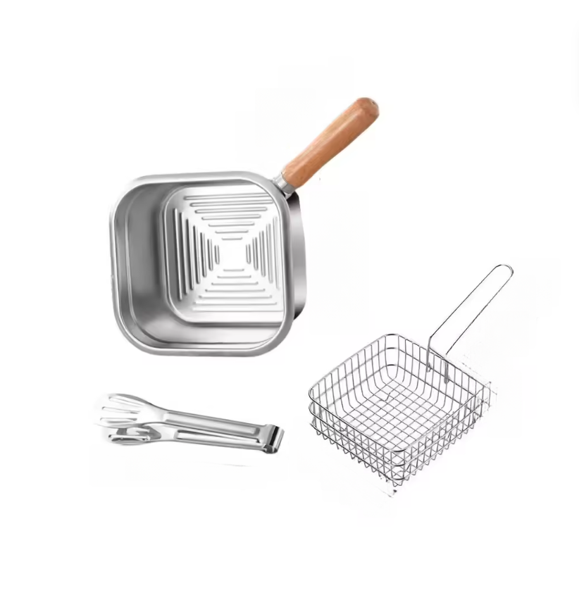 1 Juego de sartenes cuadradas  - Camping Cooking Set Detachable Handle reseña y precio