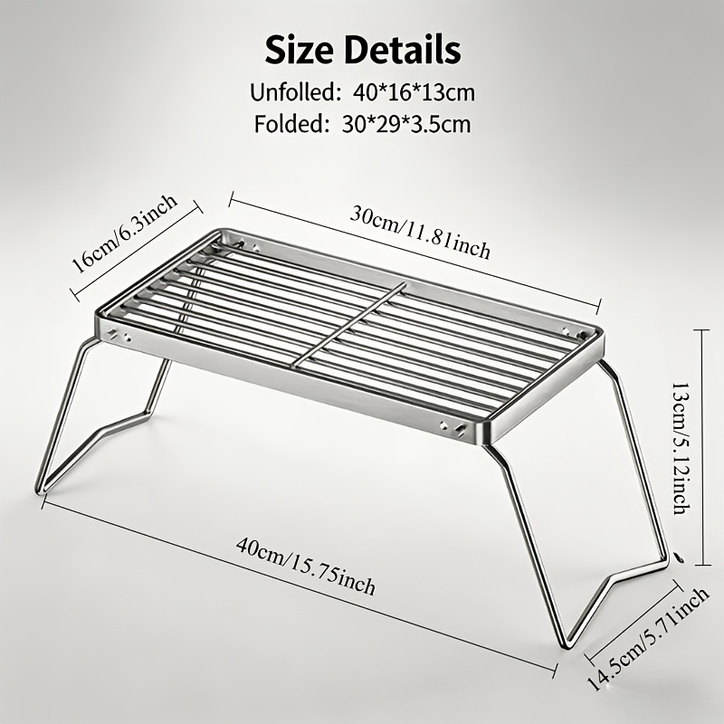 Soporte portátil plegable de a - Camping Cooking Appliances reseña y precio