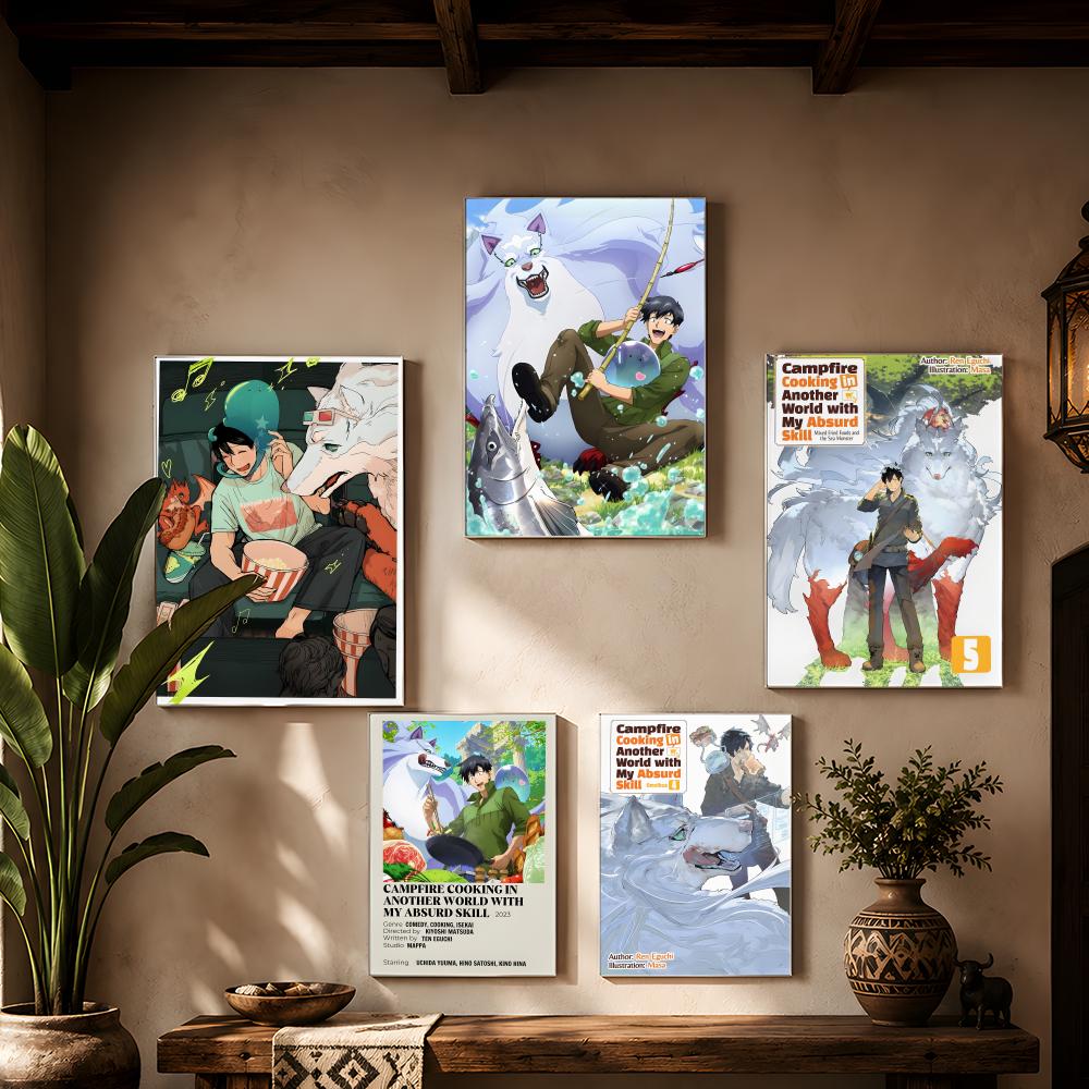 Póster de Arte Mural Autoadhes - Campfire Cooking In Another World reseña y precio