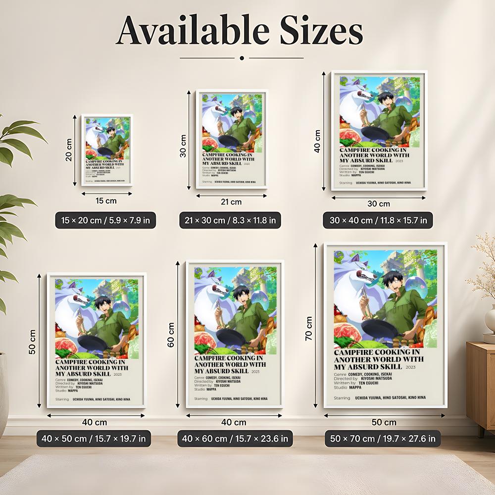 Póster de Arte Mural Autoadhes - Campfire Cooking In Another World reseña y precio