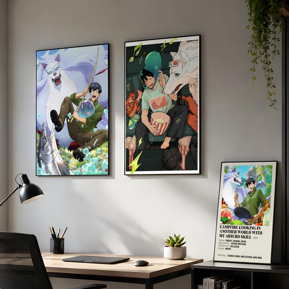 Póster de Arte Mural Autoadhes - Campfire Cooking In Another World reseña y precio