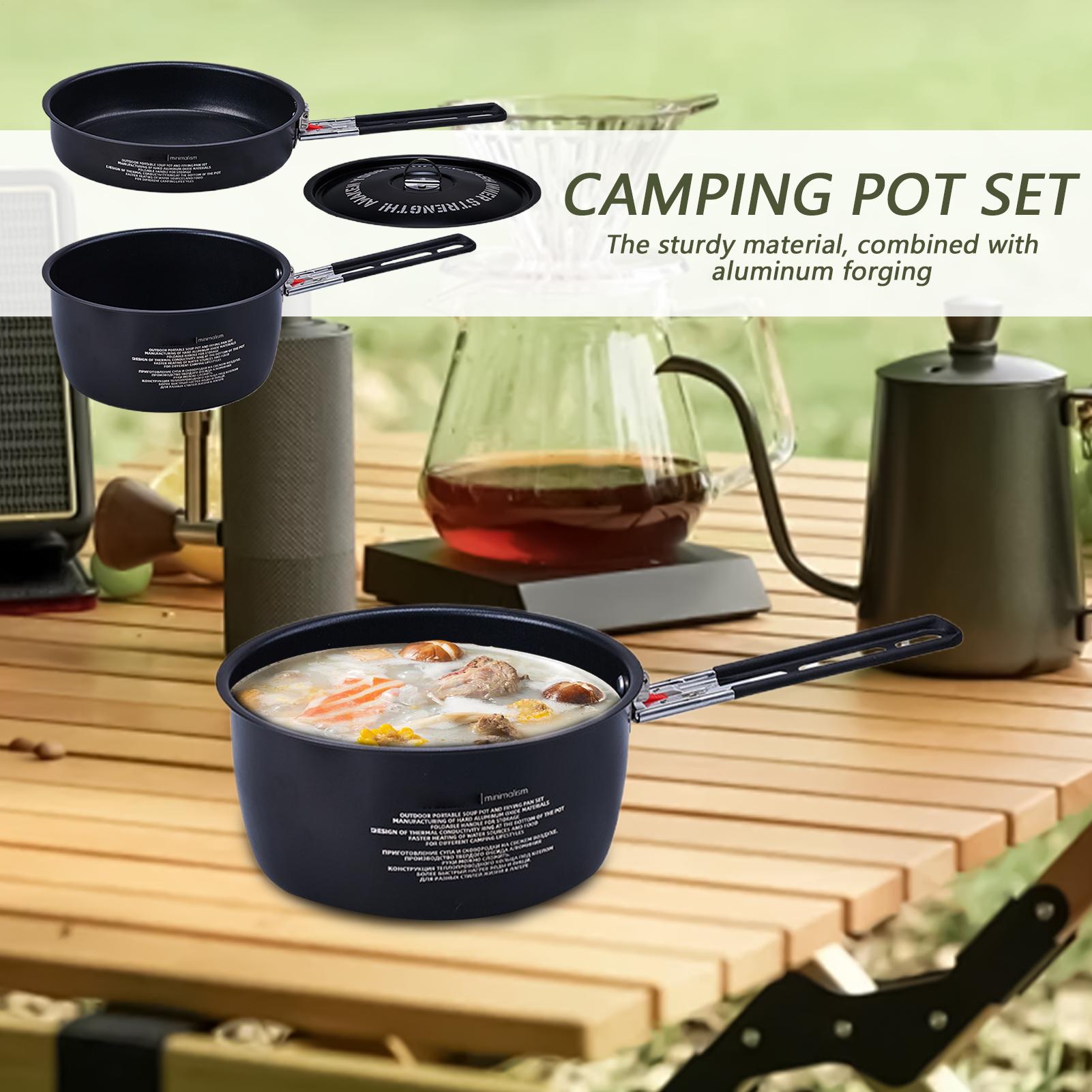 Juego de utensilios de cocina  - Camping Cooking Set Detachable Handle reseña y precio
