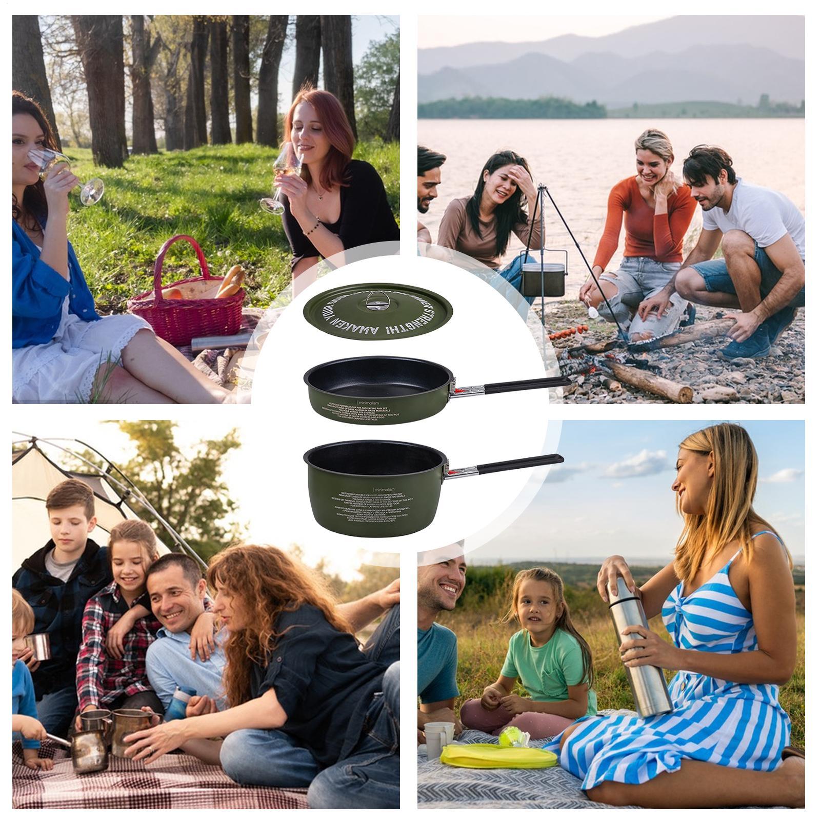 Juego de utensilios de cocina  - Camping Cooking Set Detachable Handle reseña y precio