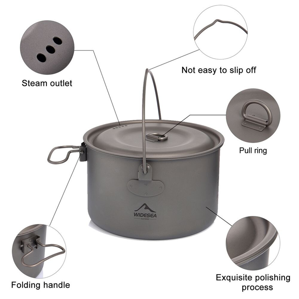 Widesea-vajilla para acampar,  - Camping Cooking Gear Set reseña y precio
