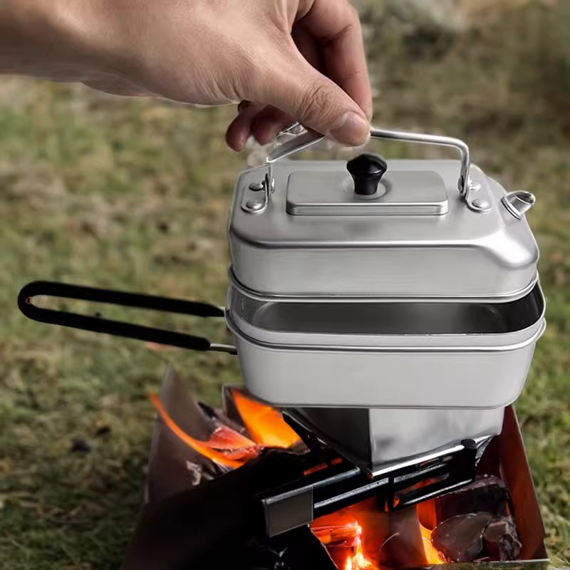 Tetera portátil ultraligera pa - Camping Cooking Gear Set reseña y precio