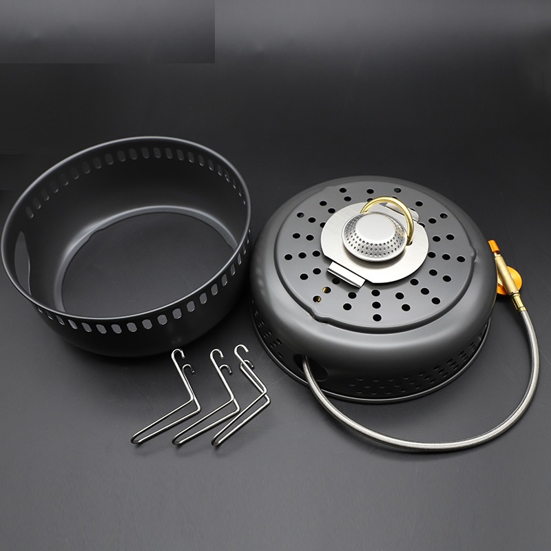 Estufa de Gas para acampar, es - Camping Cooking Gear Set reseña y precio
