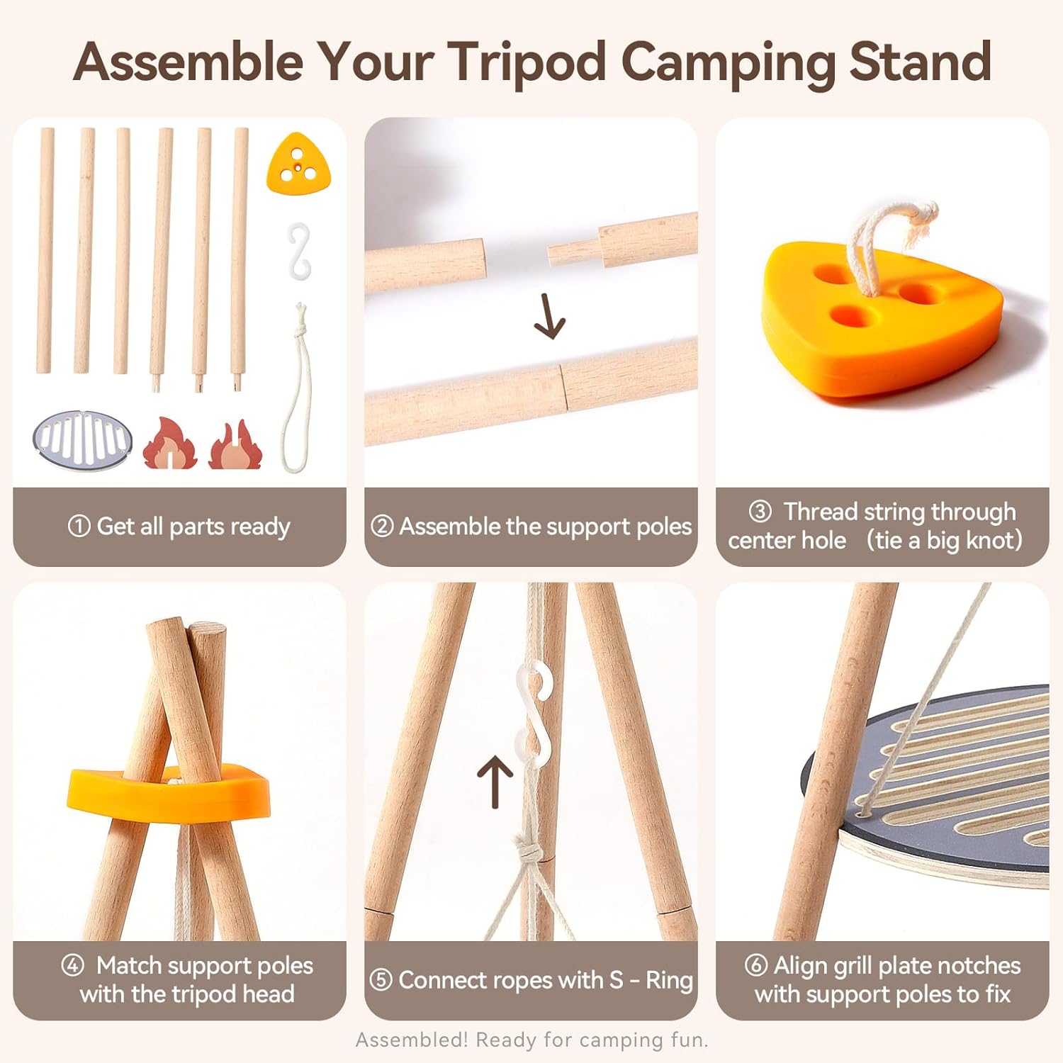 Juego de Juguetes de Madera pa - Camping Cooking With Kids reseña y precio