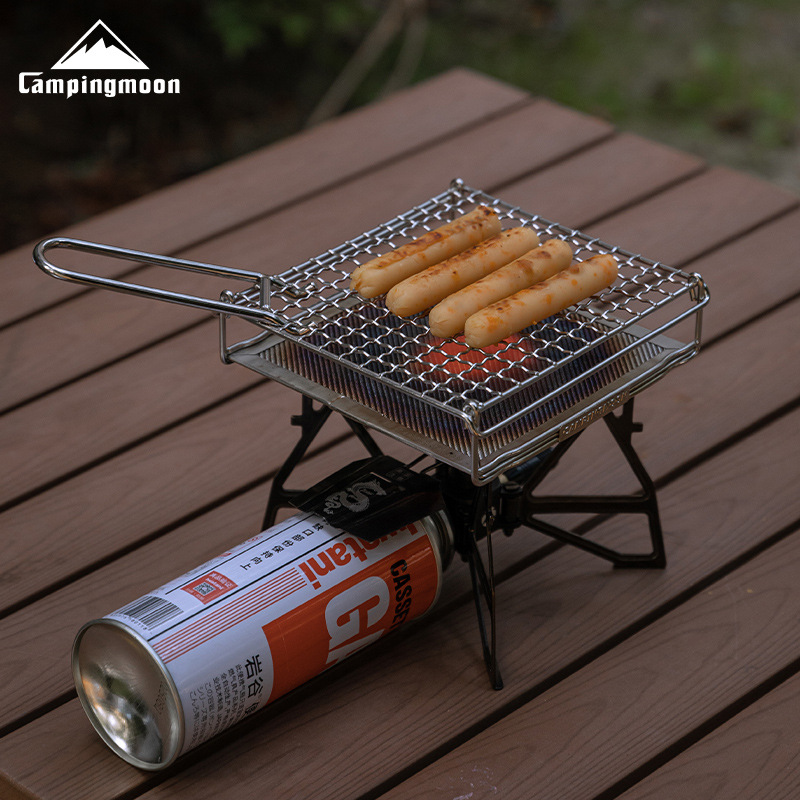 CAMPINGMOON Rejilla Plegable d - Camping Cooking Stove reseña y precio