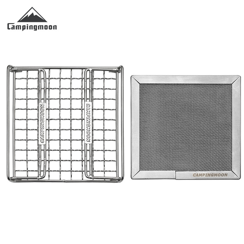CAMPINGMOON Rejilla Plegable d - Camping Cooking Stove reseña y precio