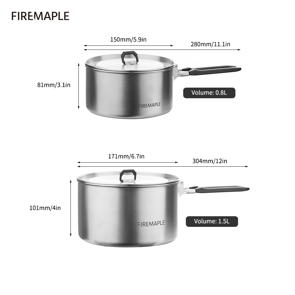 Fire Maple-utensilios de cocin - Camping Cooking Set Compact reseña y precio