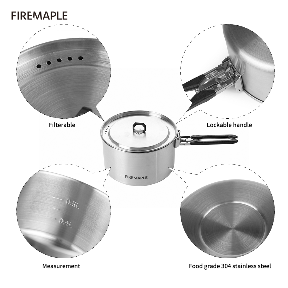Fire Maple-utensilios de cocin - Camping Cooking Set Compact reseña y precio