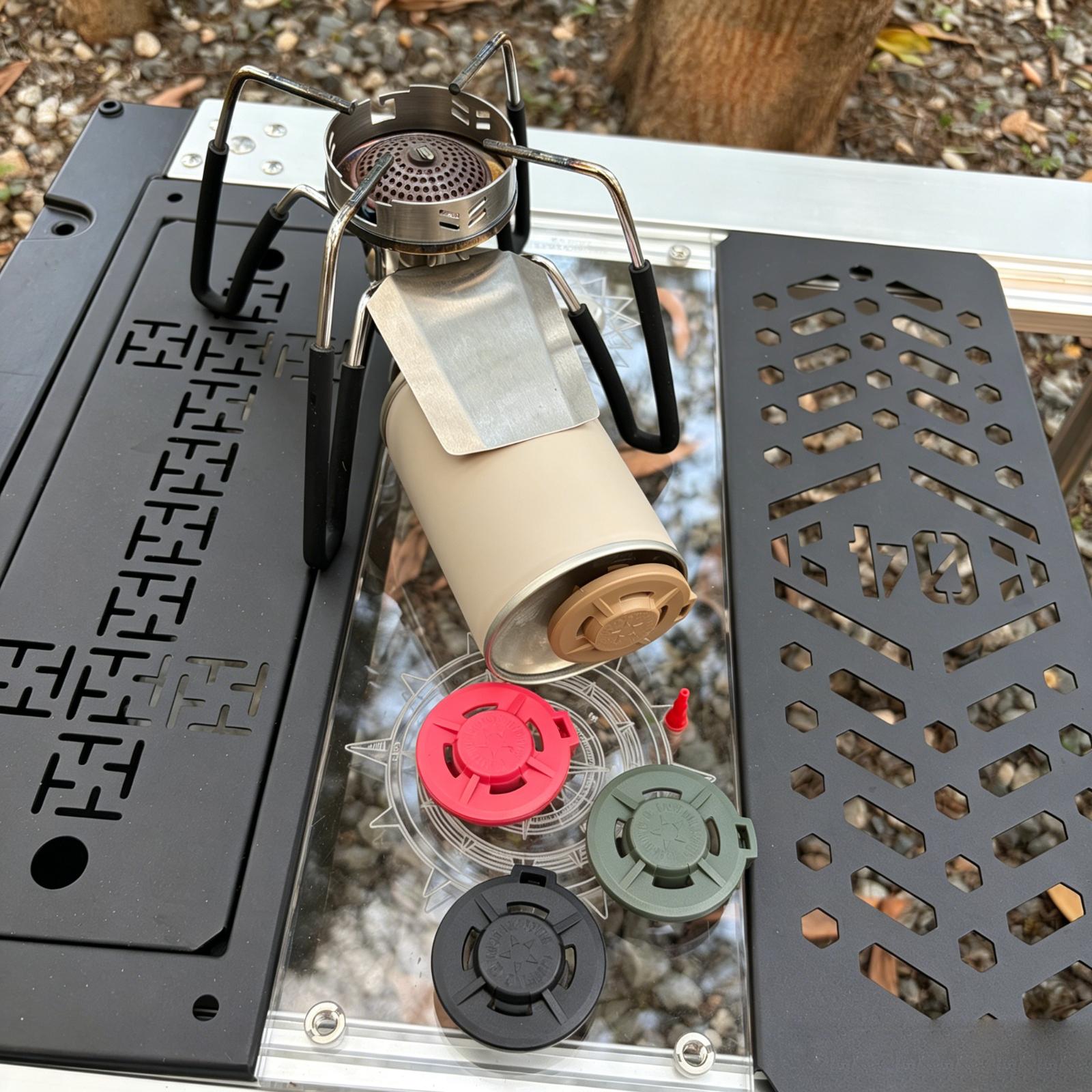 Tapa de butano de nailon resis - Camping Cooking Canister reseña y precio