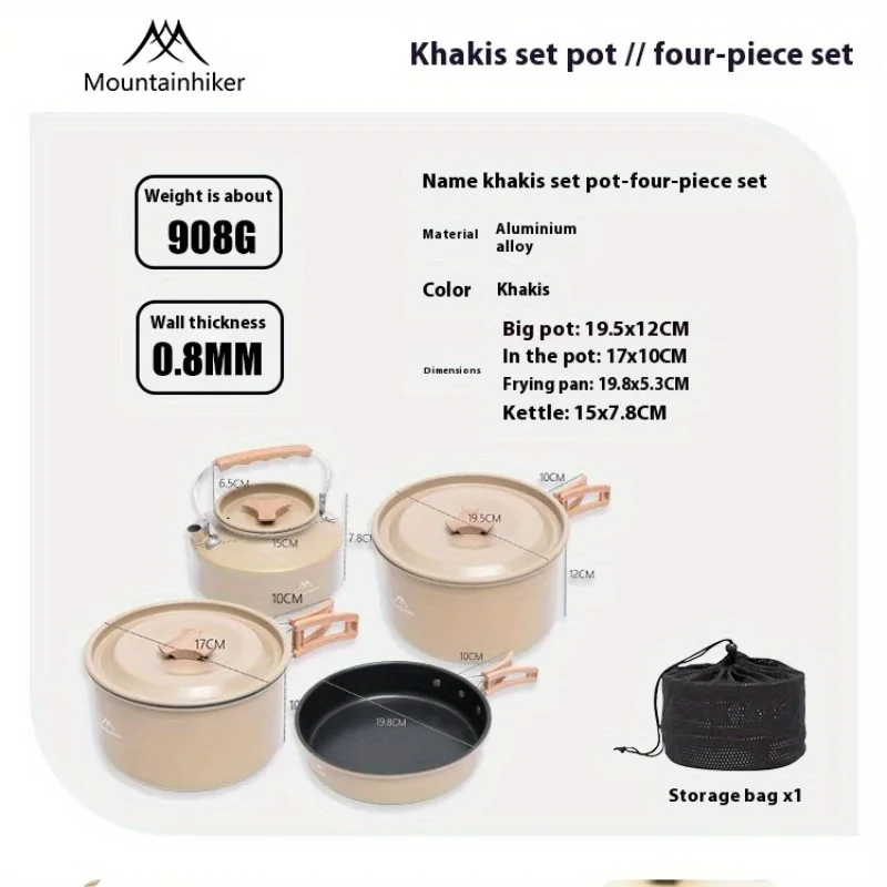 Mountainhiker nuevo juego olla - Camping Cooking Set Compact reseña y precio