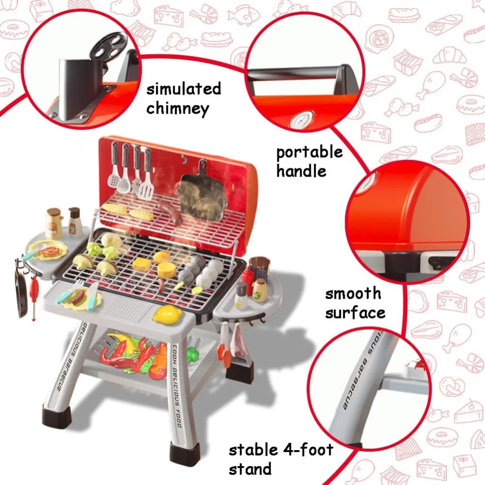 Juego de Juguetes de Barbacoa  - Camping Cooking With Kids reseña y precio