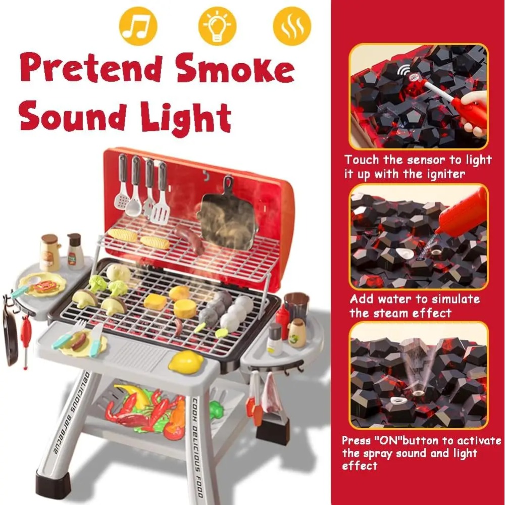 Juego de Juguetes de Barbacoa  - Camping Cooking With Kids reseña y precio