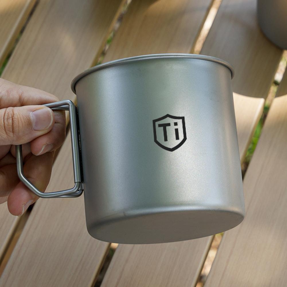 Taza de titanio para acampar,  - Camping Cooking All In One reseña y precio