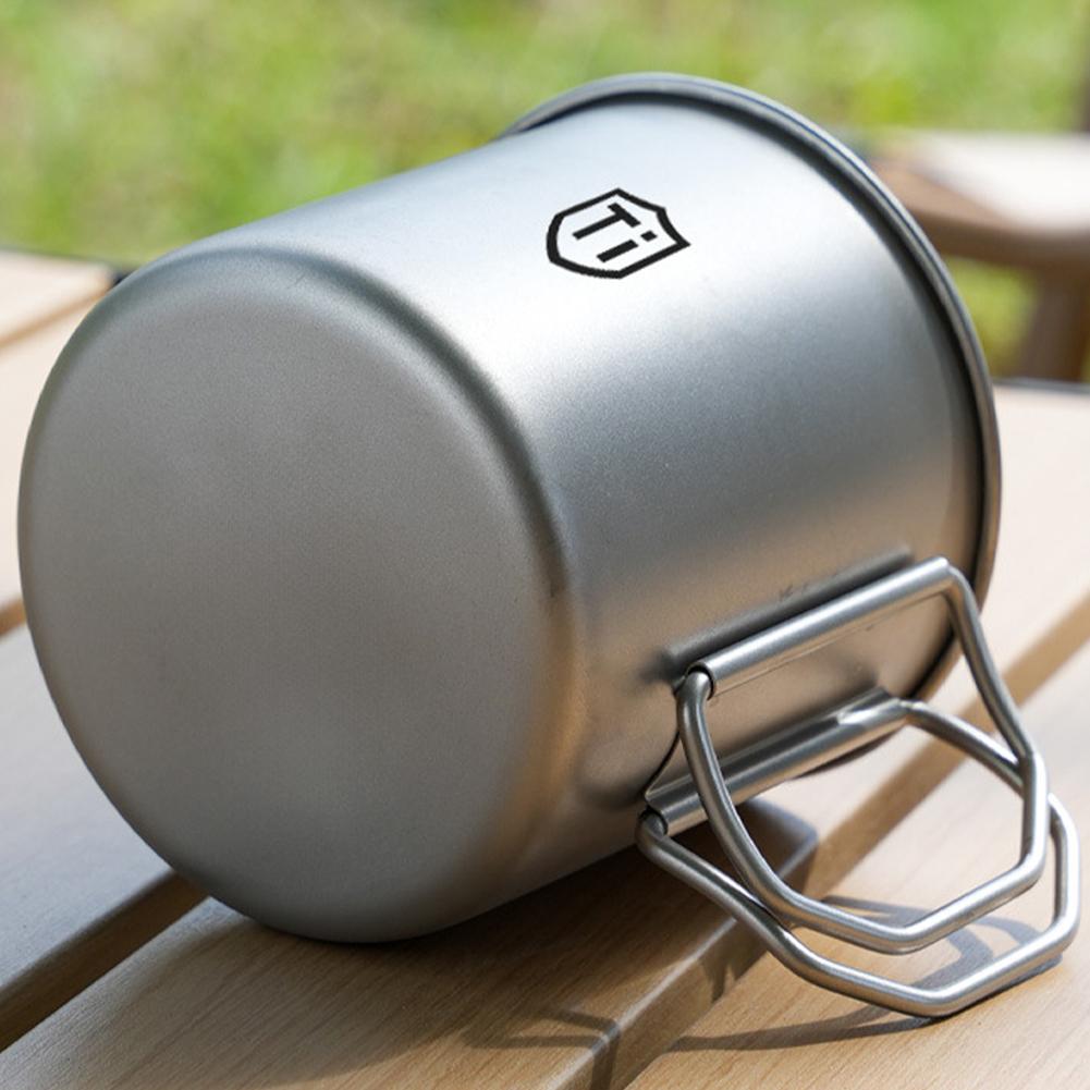 Taza de titanio para acampar,  - Camping Cooking All In One reseña y precio
