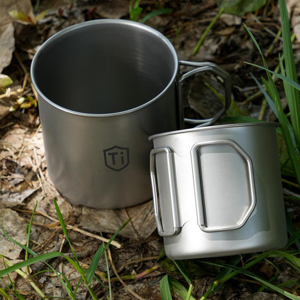 Taza de titanio para acampar,  - Camping Cooking All In One reseña y precio