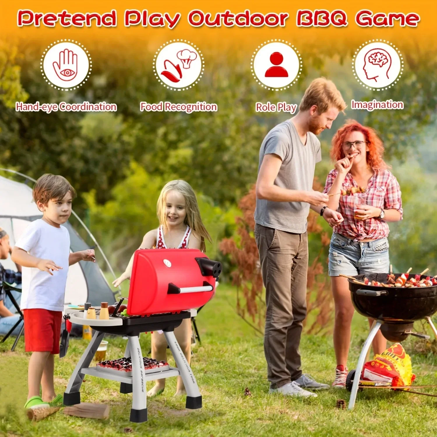 Juego de juguetes para parrill - Camping Cooking With Kids reseña y precio