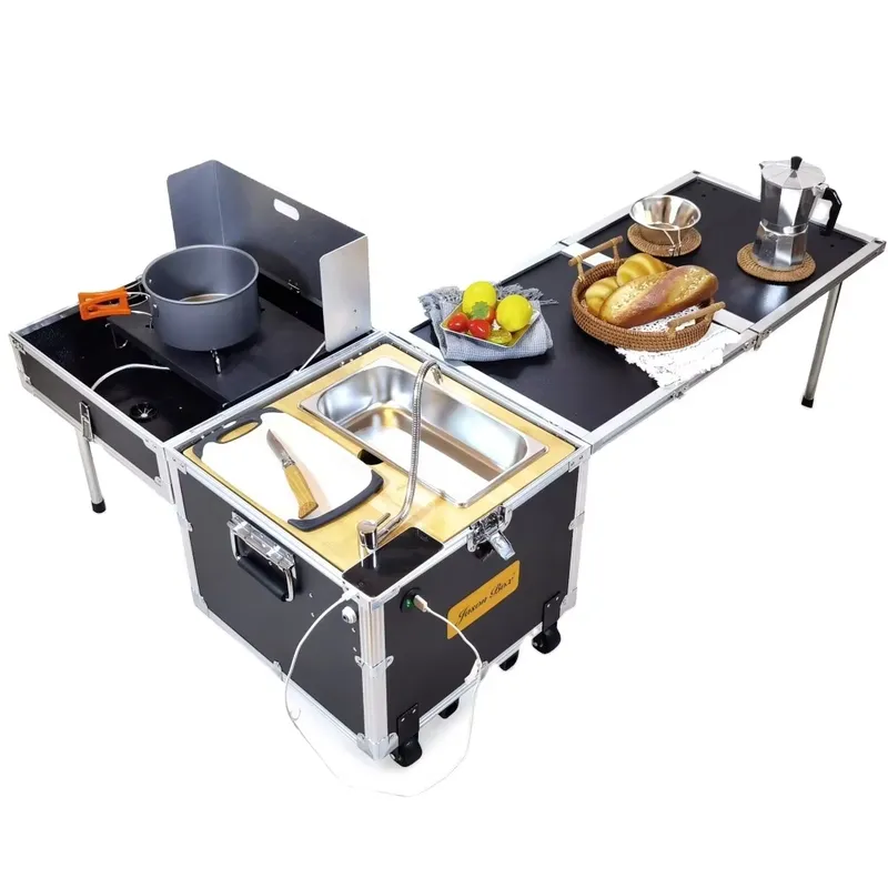 Mesa de Cocina Plegable para A - Camping Cooking All In One reseña y precio