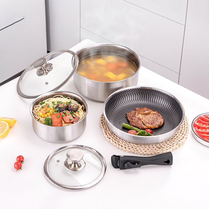 Juego de utensilios de cocina  - Camping Cooking Set Detachable Handle reseña y precio