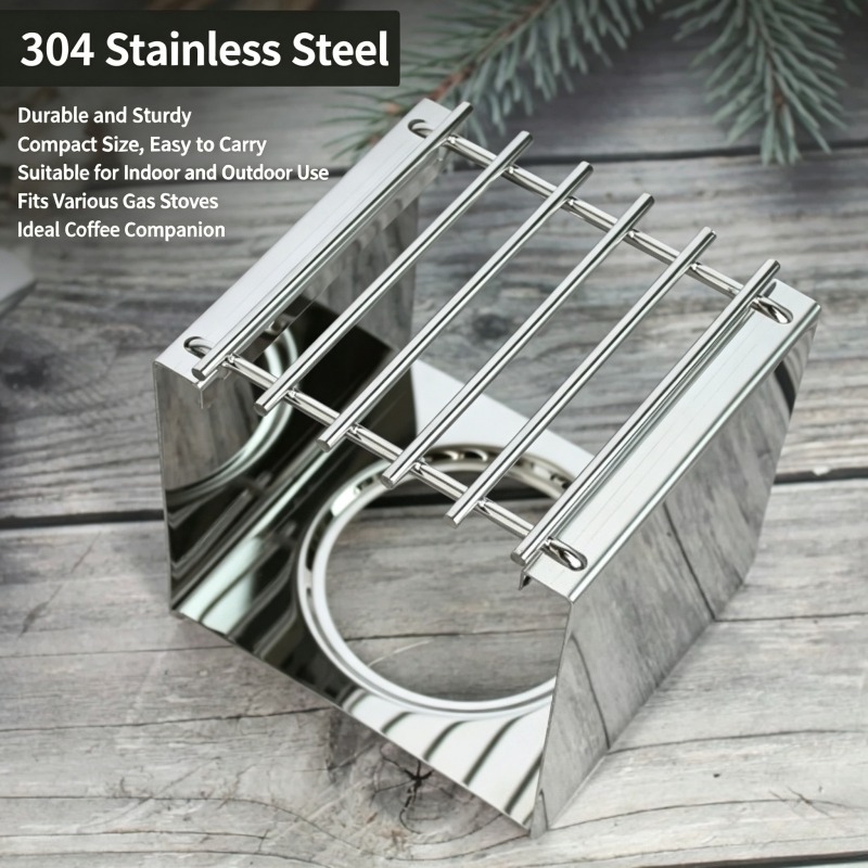 Soporte Cuadrado de Acero Inox - Camping Cooking Stove reseña y precio