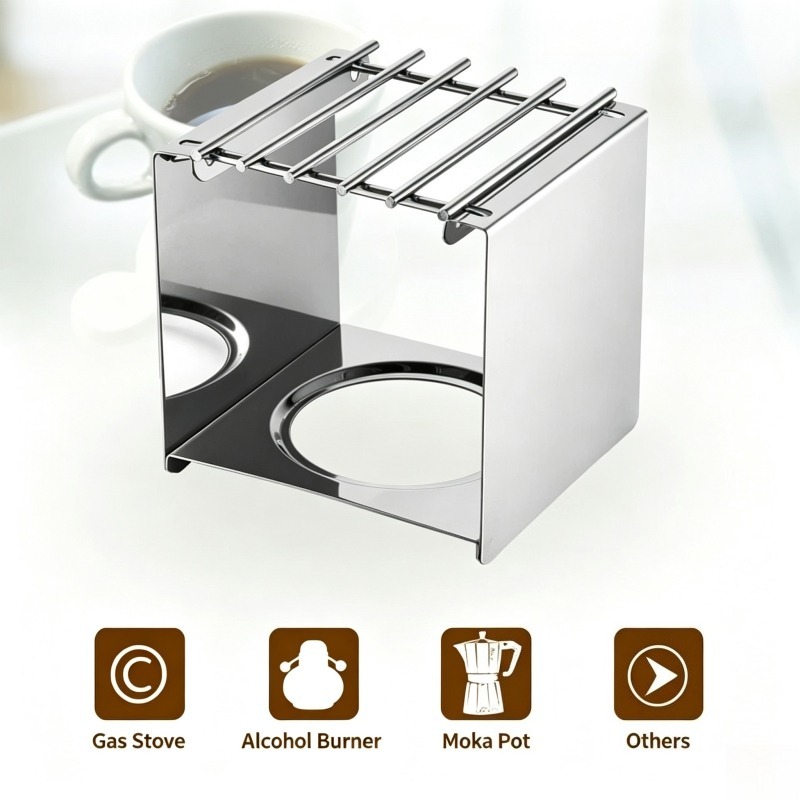 Soporte Cuadrado de Acero Inox - Camping Cooking Stove reseña y precio