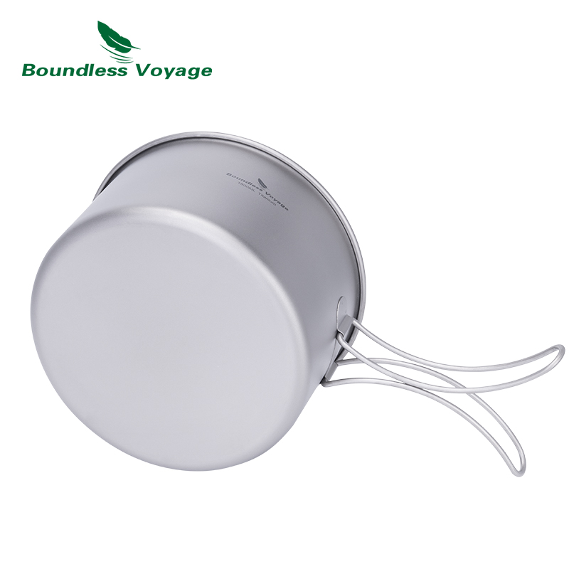 Juego de ollas de titanio Boun - Camping Cooking Set Compact reseña y precio