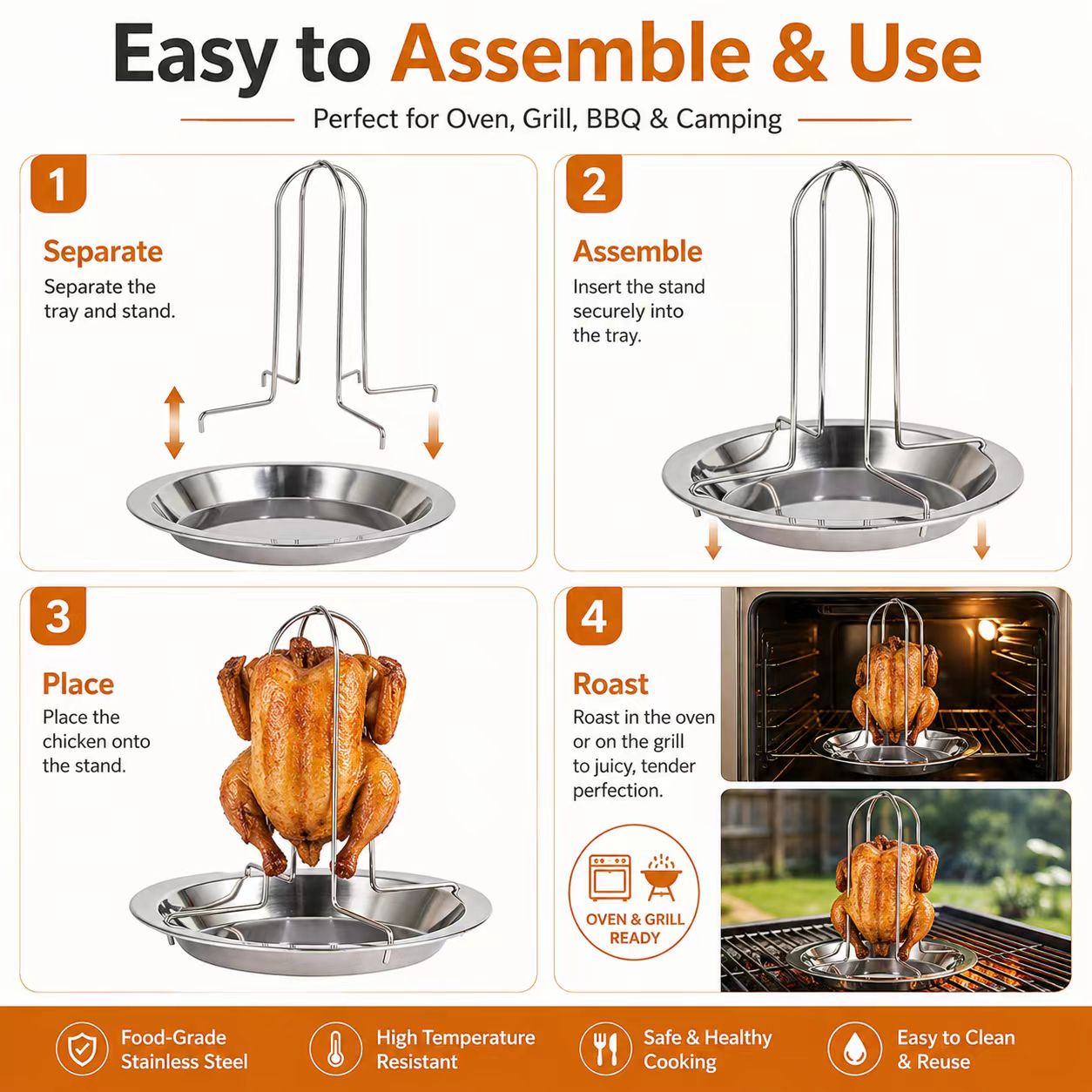 Soporte Portátil para Asar Pol - Camping Cooking Bbq reseña y precio
