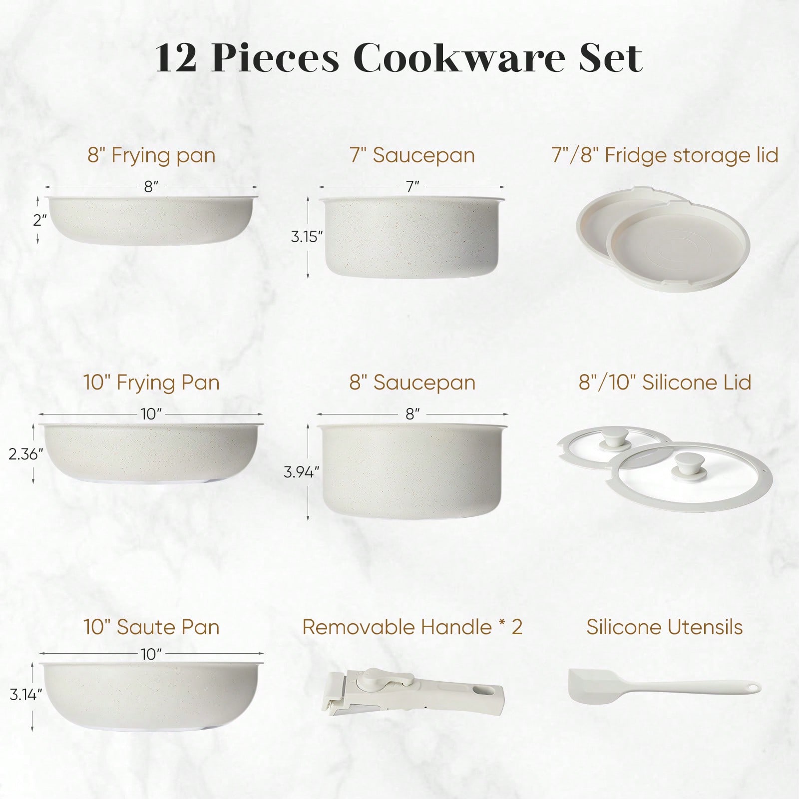 Juego de ollas y sartenes mode - Camping Cooking Set Detachable Handle reseña y precio
