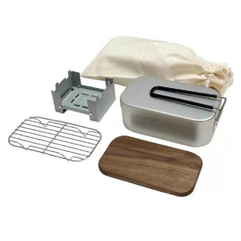 Kit de desorden de aluminio pa - Camping Cooking Box Set reseña y precio